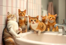 Photo of Смешные выходки котов в ванной